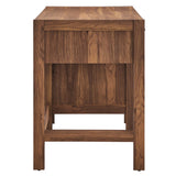 Capri Walnut 49" Wood Grain Office Desk - Ornate Home