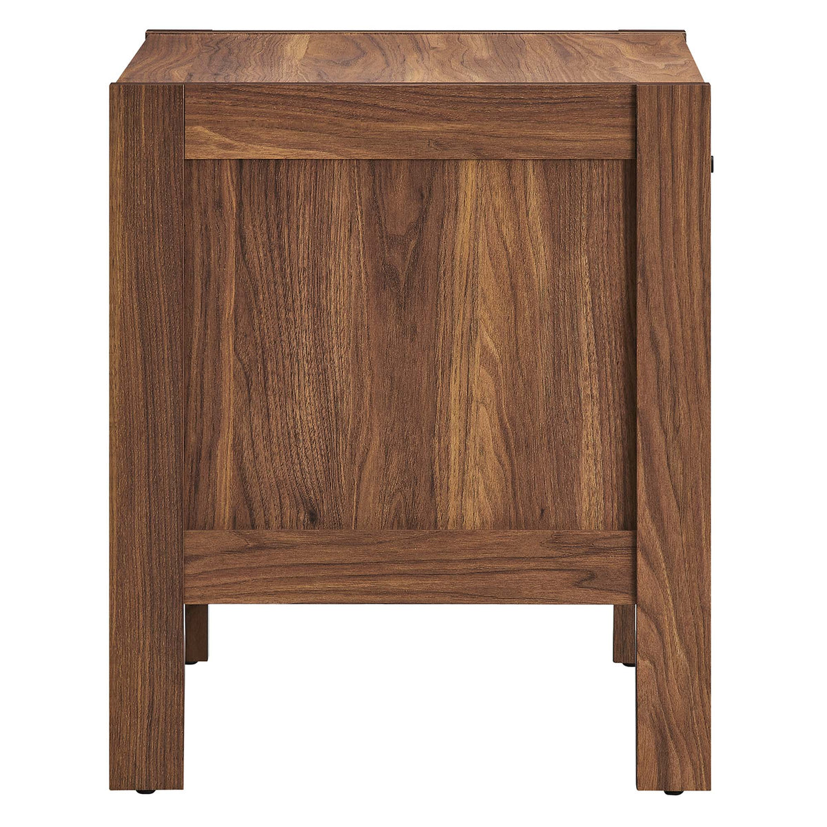 Capri Walnut Wood Grain Nightstand - Ornate Home