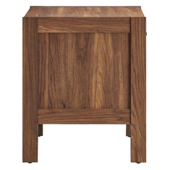 Capri Walnut Wood Grain Nightstand - Ornate Home