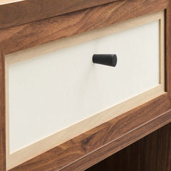 Capri Walnut Wood Grain Nightstand - Ornate Home