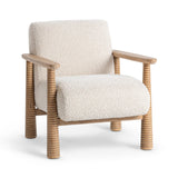 Caprice Beige Natural Accent Chair - Ornate Home