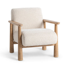 Caprice Beige Natural Accent Chair - Ornate Home