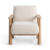 Caprice Beige Natural Accent Chair - Ornate Home