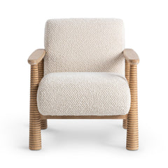 Caprice Beige Natural Accent Chair - Ornate Home