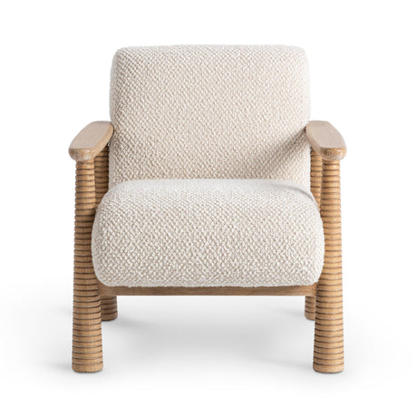 Caprice Beige Natural Accent Chair - Ornate Home