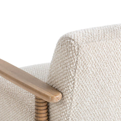 Caprice Beige Natural Accent Chair - Ornate Home