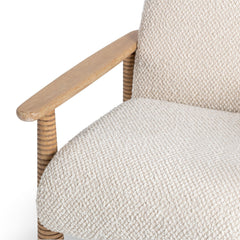 Caprice Beige Natural Accent Chair - Ornate Home