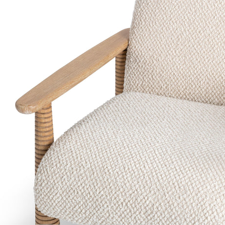 Caprice Beige Natural Accent Chair - Ornate Home