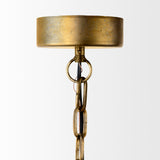 Capsa Antiqued Gold/Silver Metal Dome Pendant Light - Ornate Home