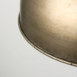 Capsa Antiqued Gold/Silver Metal Dome Pendant Light - Ornate Home