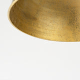 Capsa Antiqued Gold/Silver Metal Dome Pendant Light - Ornate Home