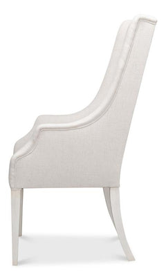 Captains White Chair - Ornate Home