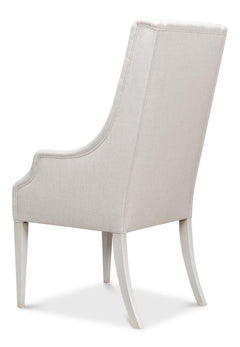 Captains White Chair - Ornate Home