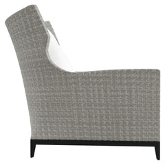 Captiva Pewter Grey/White/Cream Outdoor Chair 1/2 - Ornate Home