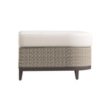 Captiva Pewter Grey/White/Cream Outdoor Ottoman - Ornate Home