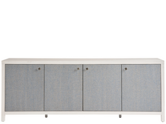 Captiva White Sand/Blue Seagrass Credenza - Ornate Home