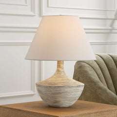 Carafe Bronze/Brown/White Ceramic Table Lamp - Ornate Home