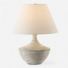 Carafe Bronze/Brown/White Ceramic Table Lamp - Ornate Home