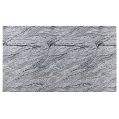 Caralin Engineered Stone & Black Dining Table - Ornate Home