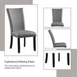 Caralin Gray  & Black Side Chair (Set of 2) - Ornate Home