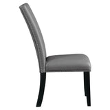 Caralin Gray  & Black Side Chair (Set of 2) - Ornate Home