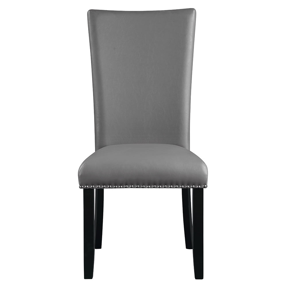 Caralin Gray  & Black Side Chair (Set of 2) - Ornate Home