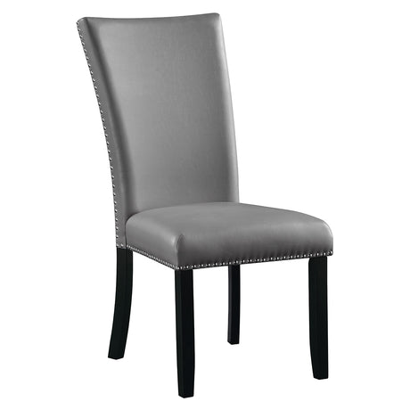 Caralin Gray  & Black Side Chair (Set of 2) - Ornate Home