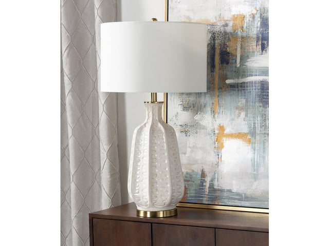 Carambola White Table Lamp (Set of 2) - Ornate Home