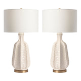 Carambola White Table Lamp (Set of 2) - Ornate Home