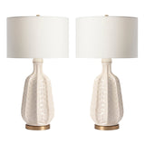 Carambola White Table Lamp (Set of 2) - Ornate Home