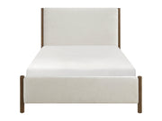 Caramel Oak / Beige Queen Platform Bed - Ornate Home
