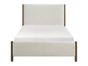 Caramel Oak / Beige Queen Platform Bed - Ornate Home