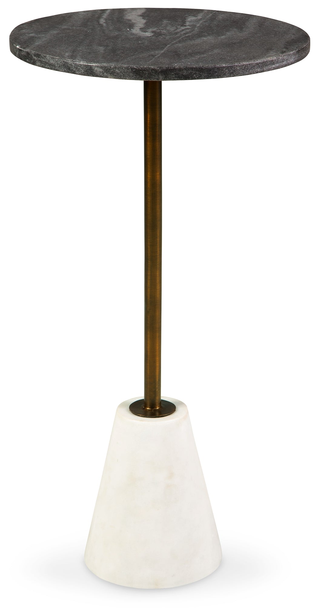 Caramont Black/White/Gold Finish Accent Table (Online Special Price) - Ornate Home