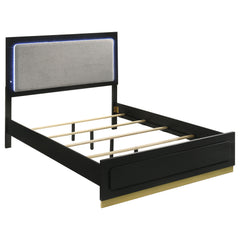 Caraway Black 4-piece Queen Bedroom Set - Ornate Home