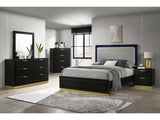 Caraway Black 5-piece Eastern King Bedroom Set - Ornate Home