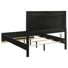Caraway Black 5-piece Eastern King Bedroom Set - Ornate Home