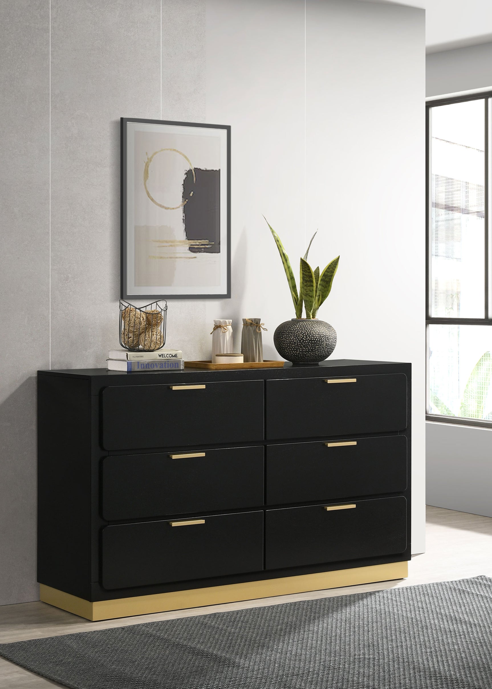 Caraway Black Dresser - Ornate Home