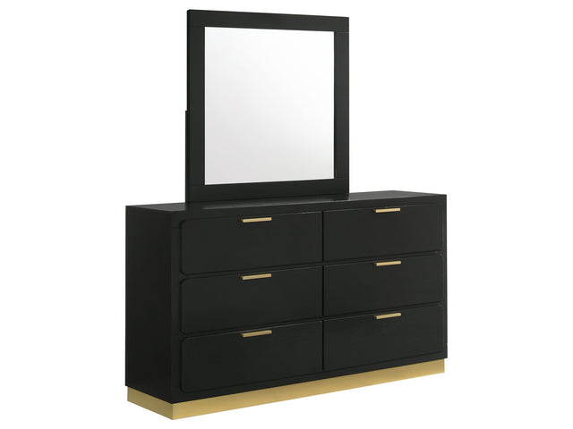 Caraway Black Dresser and Mirror - Ornate Home