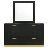 Caraway Black Dresser and Mirror - Ornate Home