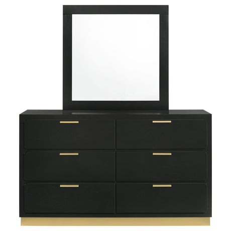 Caraway Black Dresser and Mirror - Ornate Home