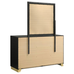 Caraway Black Dresser and Mirror - Ornate Home