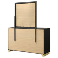 Caraway Black Dresser and Mirror - Ornate Home