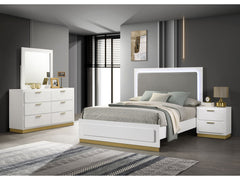 Caraway White 4-piece Queen Bedroom Set - Ornate Home
