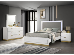Caraway White 4-piece Queen Bedroom Set - Ornate Home