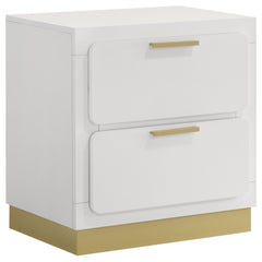 Caraway White 5-piece California King Bedroom Set - Ornate Home