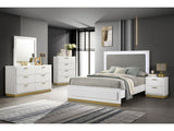 Caraway White 5-piece Queen Bedroom Set - Ornate Home