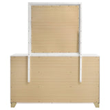 Caraway White Dresser and Mirror - Ornate Home