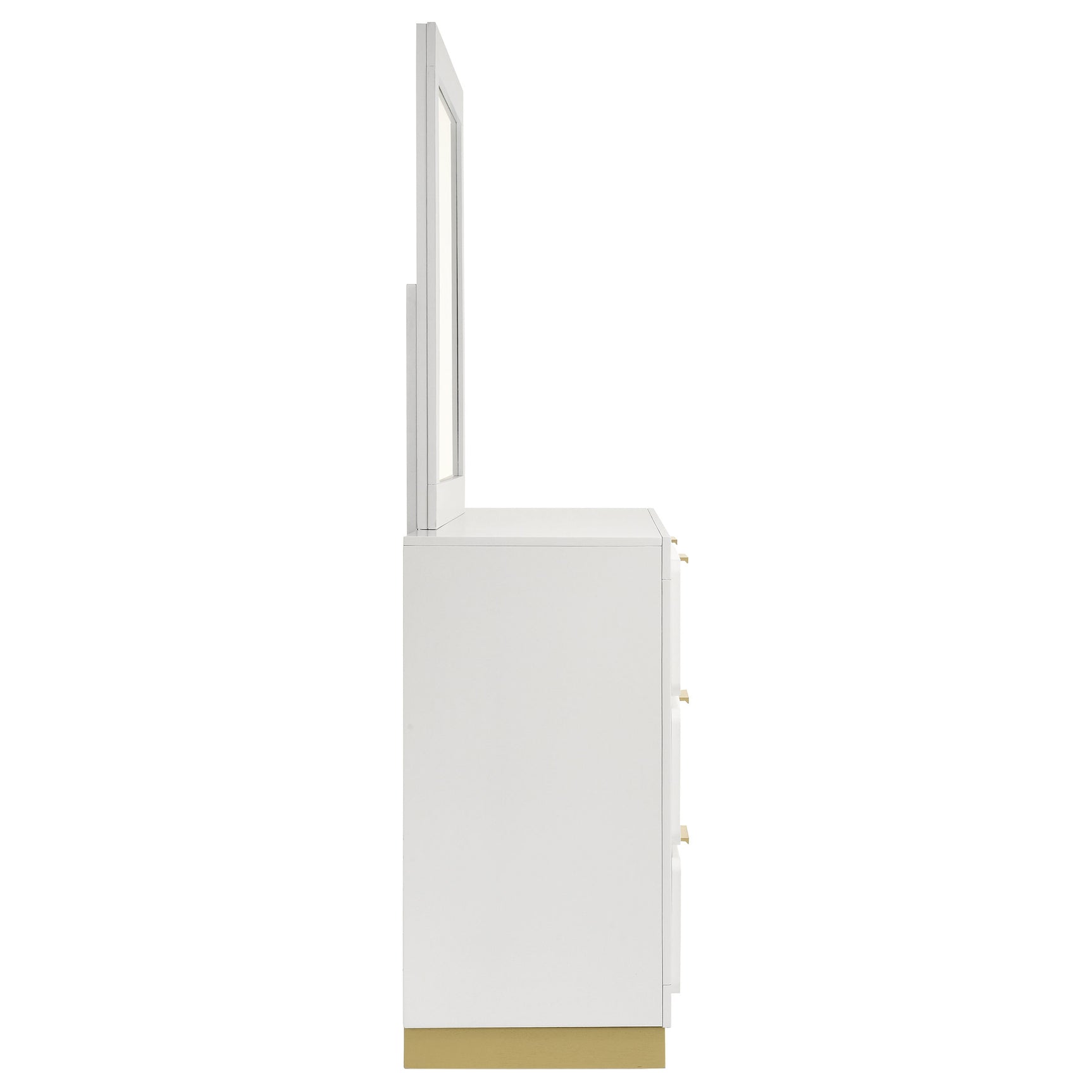 Caraway White Dresser and Mirror - Ornate Home