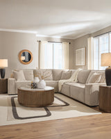 Carceri Cashmere 5-Piece Power Sectional Reclining Sofa - Ornate Home