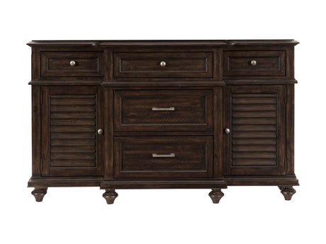 Cardano Brown Buffet/Server - Ornate Home